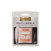 Andis Outliner II replacement blade in clear plastic packaging for professional grooming tools