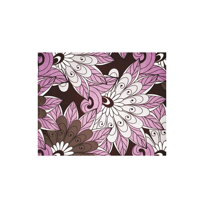 BEAUTY TOWN African print head scarf with pink white and brown floral swirl pattern for styling