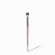 NICKA K blending eyeshadow brush with tapered soft bristles and rose gold handle for seamless crease blending