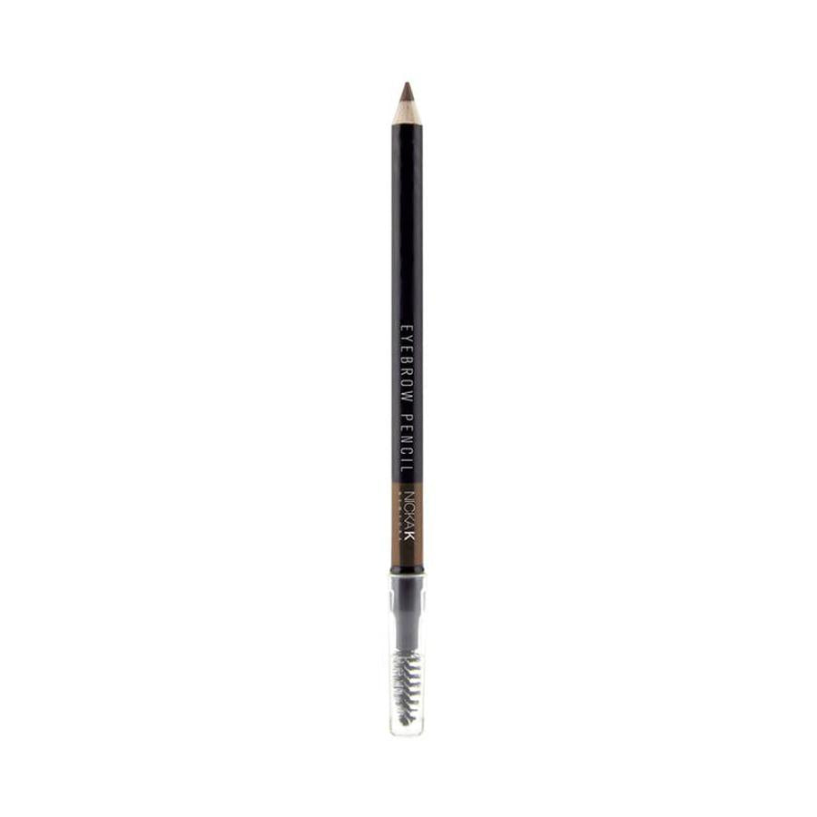 NICKA K best eyebrow pencil in black with spoolie brush for precise eyebrow shaping 2