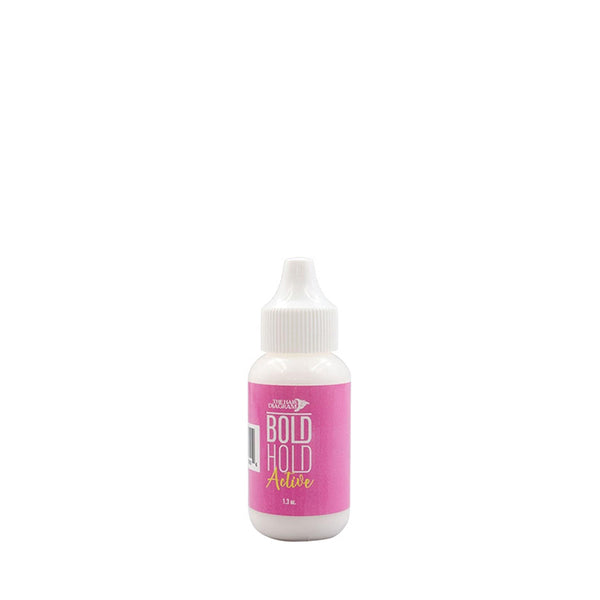 THE HAIR DIAGRAM Bold Hold Active wig adhesive in 1 oz white squeeze bottle with pink label