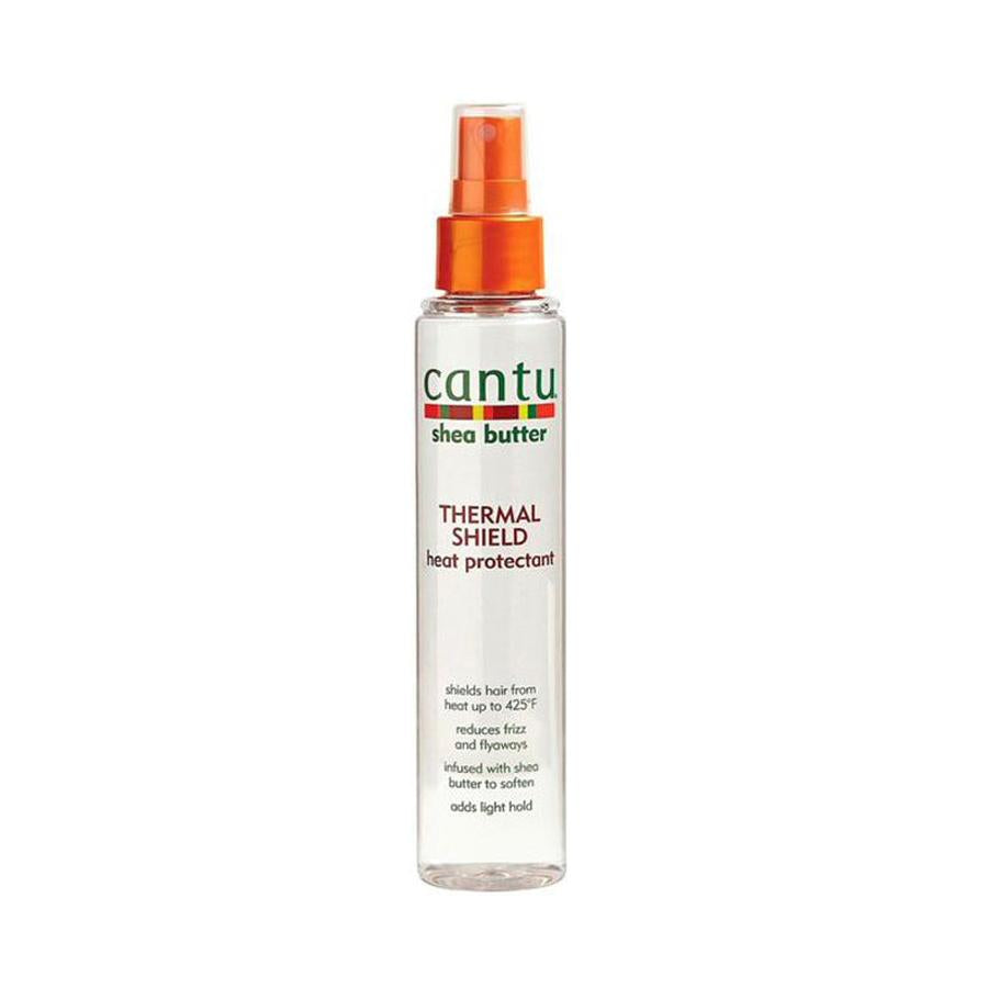 CANTU shea butter heat protectant spray Thermal Shield for heat styling reduces frizz and adds light hold