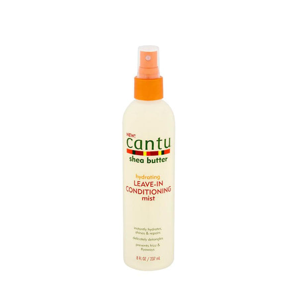 CANTU shea butter leave-in conditioner hydrating conditioning mist spray bottle 8 fl oz orange cap