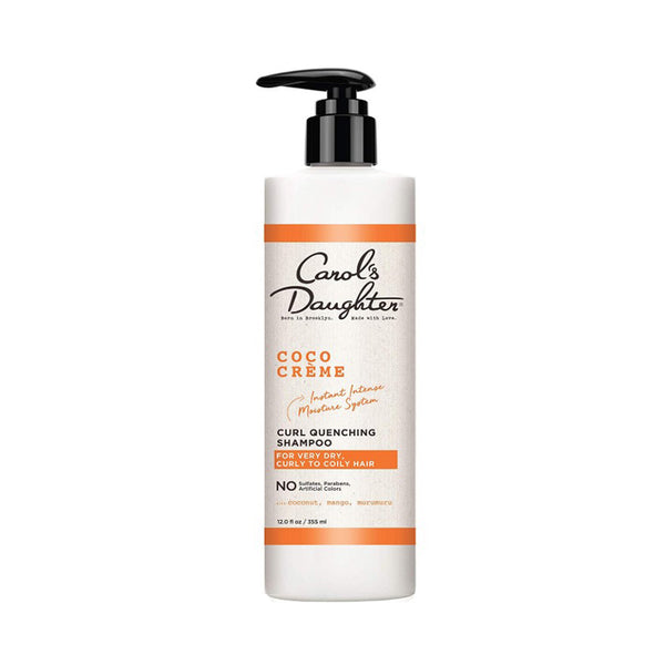 Carols Daughter Coco Creme curl quenching shampoo for dry hair bottle with pump for very dry curly to coily hair