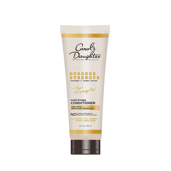 Carols Daughter Goddess Strength fortifying conditioner tube strengthening conditioner for natural hair beige and gold packaging