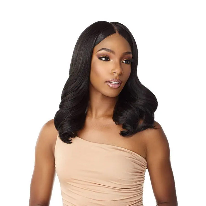 Cloud9 Whatlace HD Lace Wig Jalisa by SENSATIONNEL black shoulder length wavy center part natural hairline