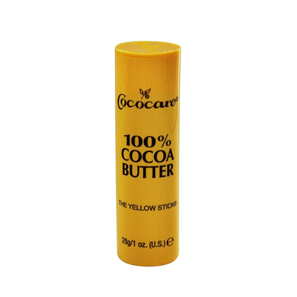 Cococare 100 percent cocoa butter stick in yellow packaging for skin care moisturizing