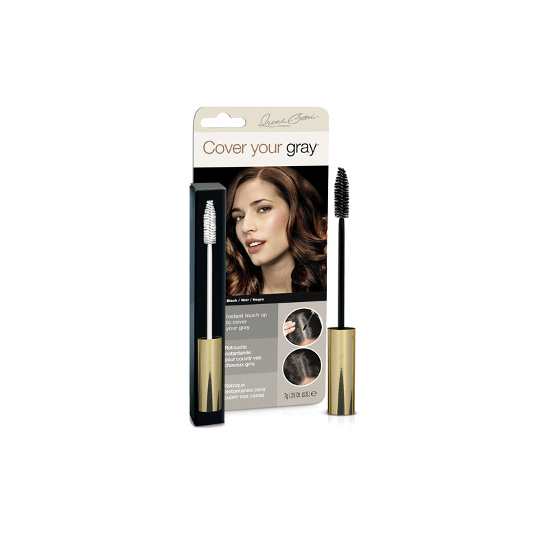 Cover Your Gray gray hair cover wand with spoolie brush in brown packaging for quick root touch ups