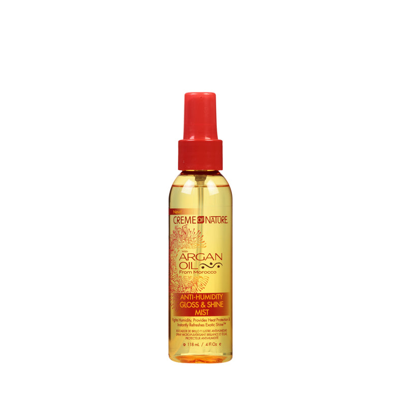 Creme of Nature Argan Oil anti humidity gloss and shine spray bottle argan oil gloss mist for hair