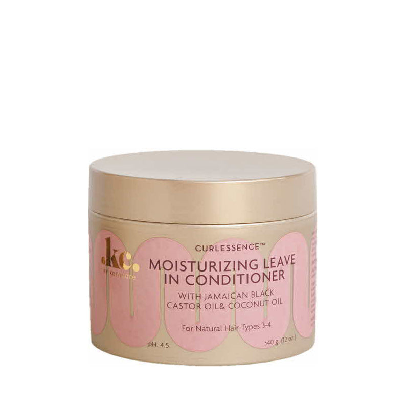 Keracare Curlessence jar moisturizing leave-in conditioner for natural hair with Jamaican black castor and coconut oil