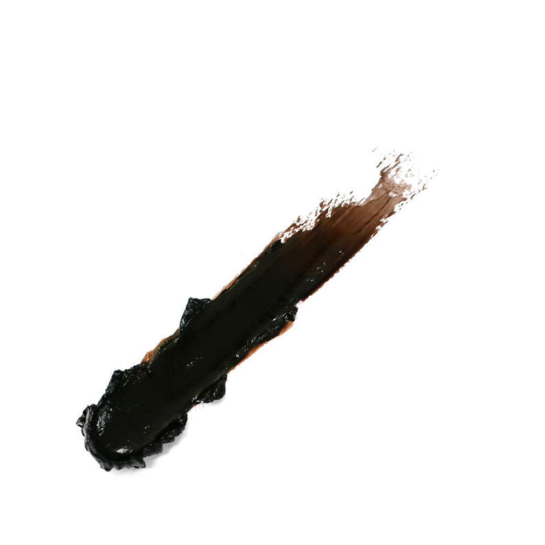EBIN dark brown edge control gel swatch showcasing smooth and glossy texture for hair styling