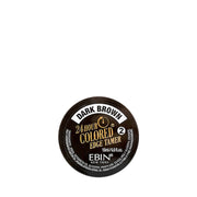 EBIN dark brown edge control gel in 15ml container for smooth hair edges and 24 hour hold