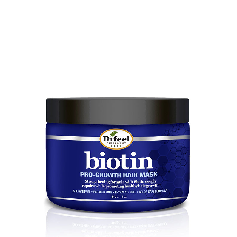 DIFEEL biotin hair growth mask blue 12 oz jar pro growth strengthening formula for healthy hair