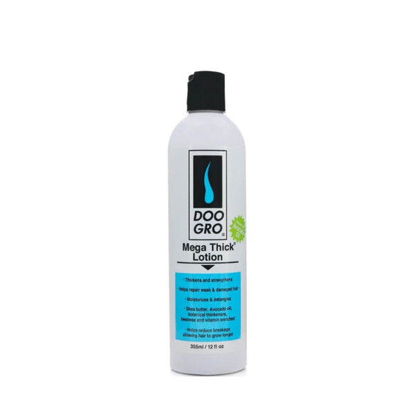 DOO GRO bottle of mega thick hair lotion 12 fl oz nourishing thickening treatment for stronger fuller hair
