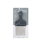 ANNIE metal hair styling pik with black handle for easy hair separation and styling