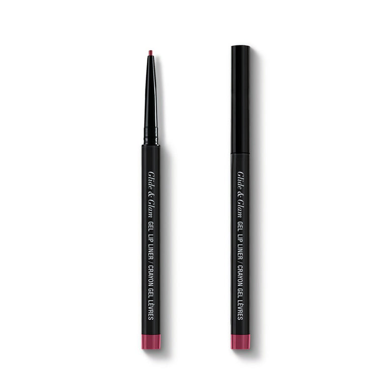 ABSOLUTE NEW YORK gel lip liner for smooth application in mauve slim retractable pencil with cap