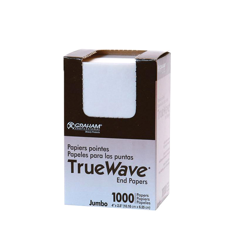 GRAHAM TrueWave Jumbo End Papers 1000 count for hair styling and perm tools