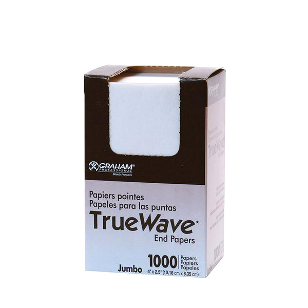 GRAHAM TrueWave Jumbo End Papers 1000 count for hair styling and perm tools