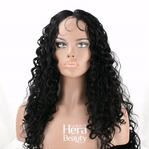 ITS A WIG HD lace wig Catalina long black curly lace front with natural hairline and baby hairs