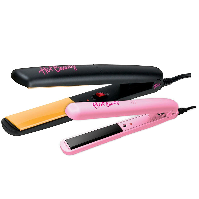 Red Beauty by KISS Ceramic Flat Iron Combo Pack with Two Stylish Hair Straighteners