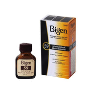 Bigen permanent powder hair dye Oriental Black 59 with bottle and box for hair color