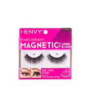 IVY BEAUTY by KISS double strength magnetic lashes in pink packaging showing two full strip lashes