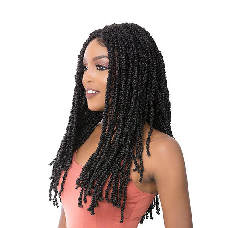 ITS A WIG water wave twist wig 24 inch black long textured twists shoulder length natural protective style