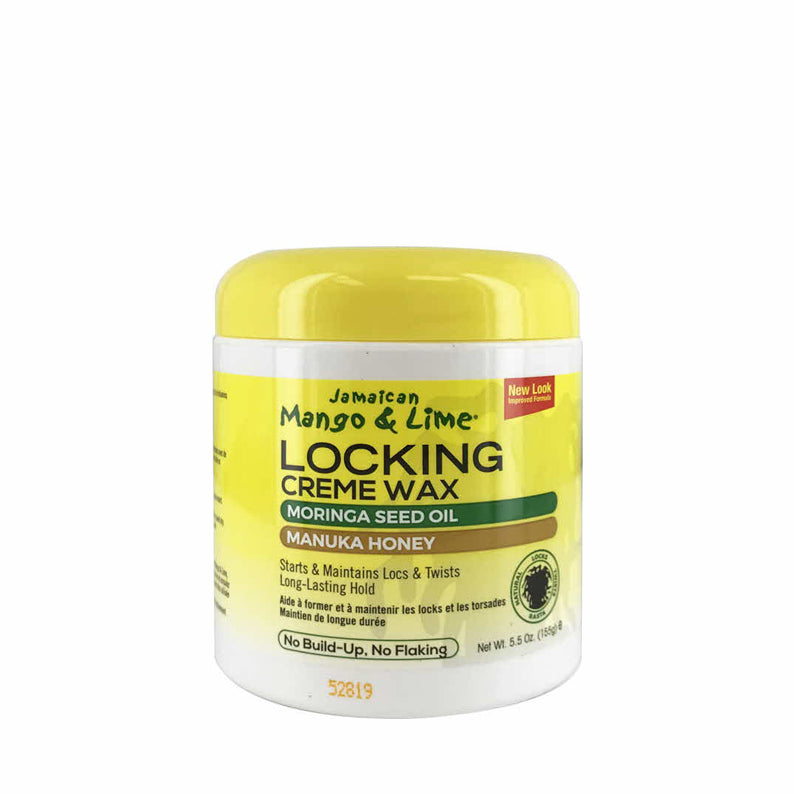 Jamaican Mango & Lime Locking Creme Wax for locs with moringa seed oil and manuka honey for strong hold