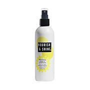 Jane Carter Solutions leave-in conditioner Nourish and Shine white spray bottle with yellow sunflower label for dry hair