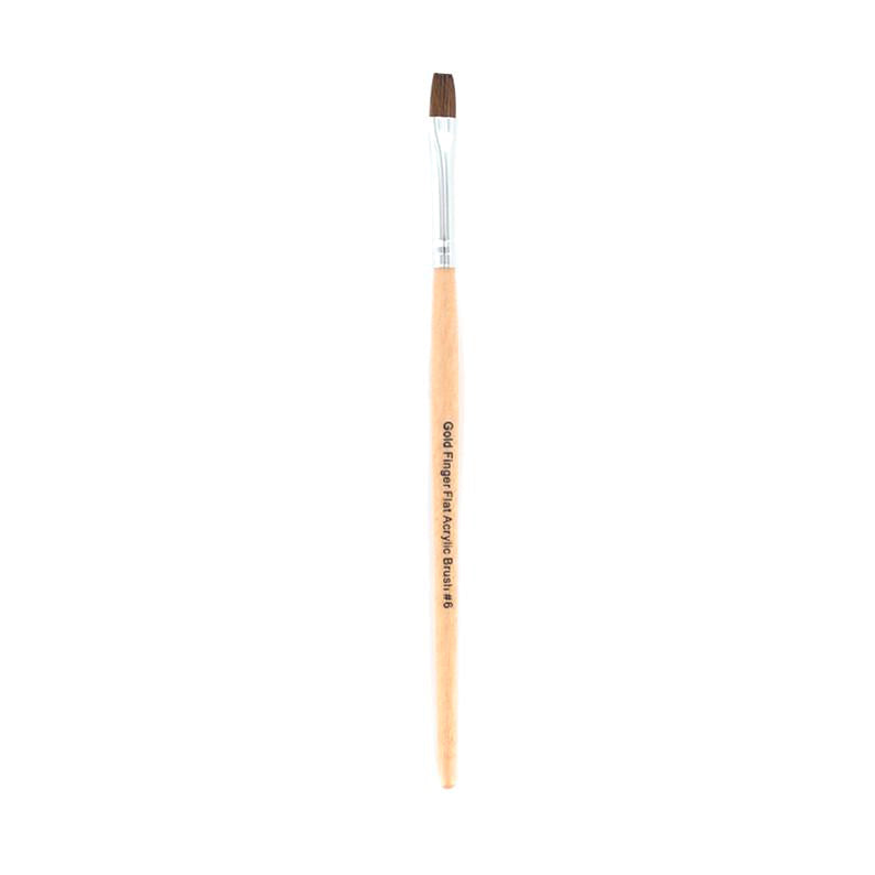 IVY BEAUTY by KISS Kiss acrylic nail brush with wooden handle and flat bristles for precise application