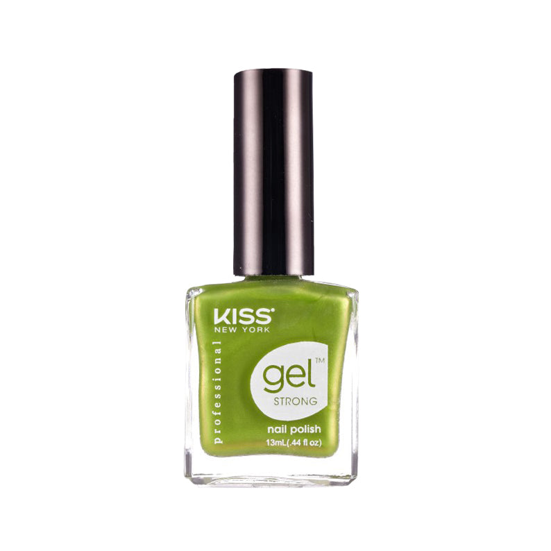 IVY BEAUTY by KISS green gel nail polish for strong nails in a clear glass bottle