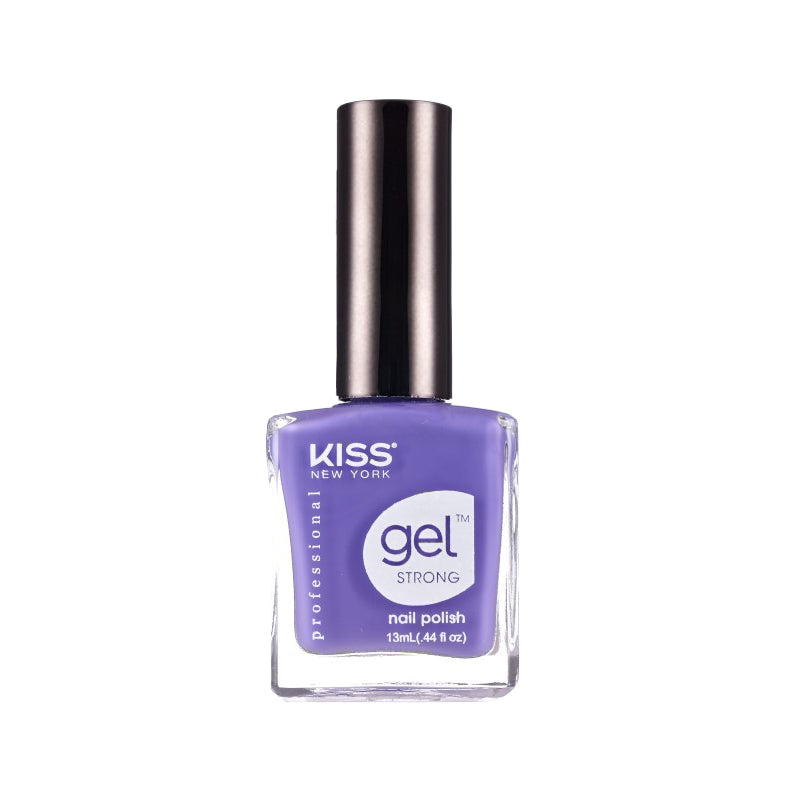 IVY BEAUTY by KISS purple gel nail polish for strong nails in clear bottle with black cap