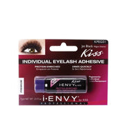 IVY BEAUTY by KISS iENVY individual eyelash adhesive black tube in pink maroon retail blister pack with eye image