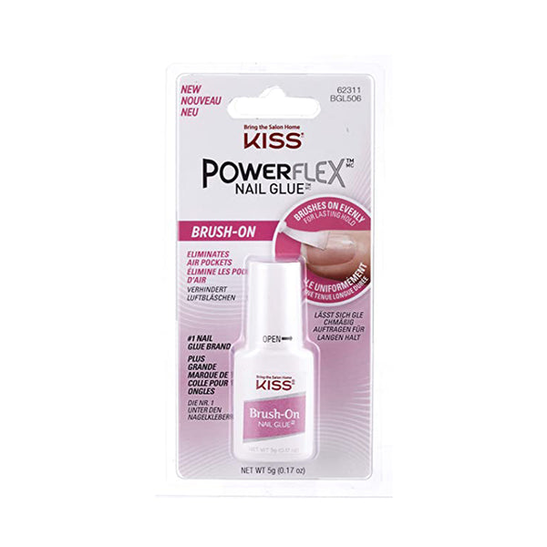 IVY BEAUTY by KISS Kiss Powerflex nail glue brush-on packaged bottle with brush applicator for press on nails