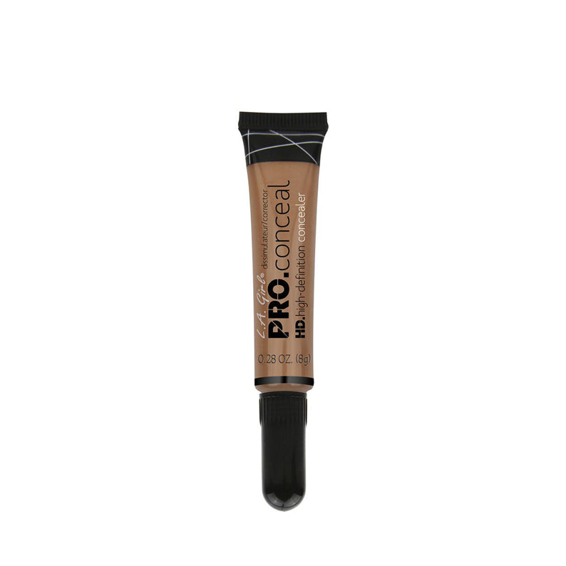 LA Girl HD Pro Concealer tube in medium shade with black cap on white background