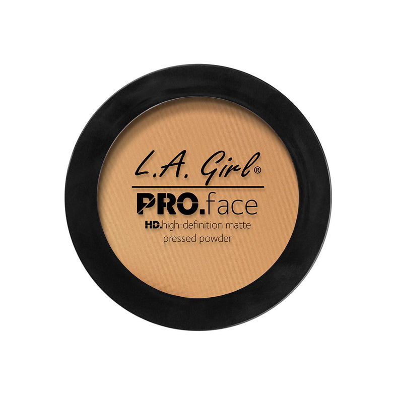 LA Girl Pro Face Matte Powder in pressed compact with high-definition matte finish makeup