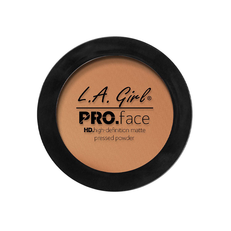 LA Girl Pro Face Matte Powder pressed makeup in black compact container