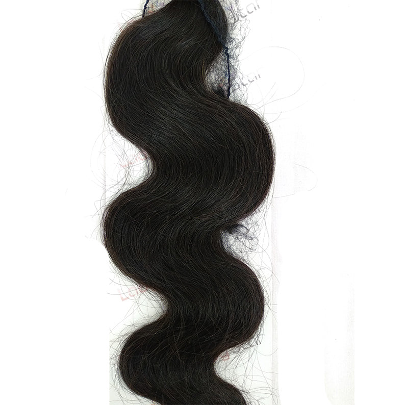 LADYSTAR natural black body wave human hair weave bundle with soft shiny waves for styling