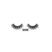 LAFLARE 3D faux mink lashes SD 09E dramatic full volume black strip lashes for glamorous makeup looks