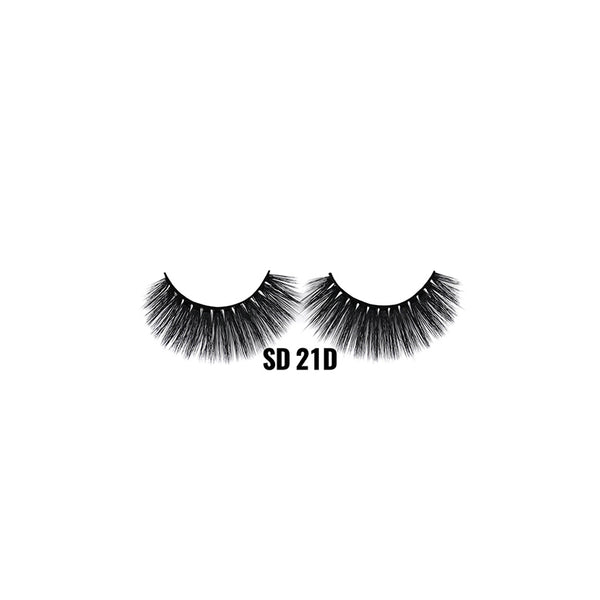 LAFLARE 3D faux mink lashes SD 21D dramatic voluminous black false eyelashes for bold eye looks