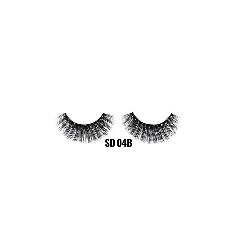 LAFLARE 3D faux mink lashes SD 04B dramatic voluminous layered false eyelashes on white background
