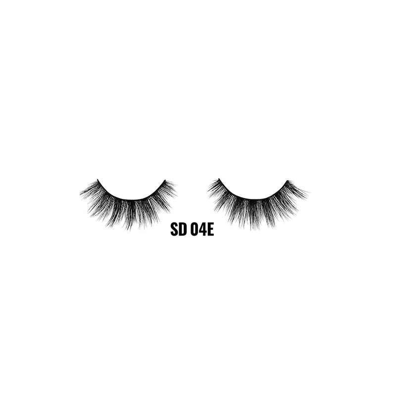 LAFLARE 3D faux mink lashes SD 04E wispy layered black false eyelashes for dramatic eye makeup looks