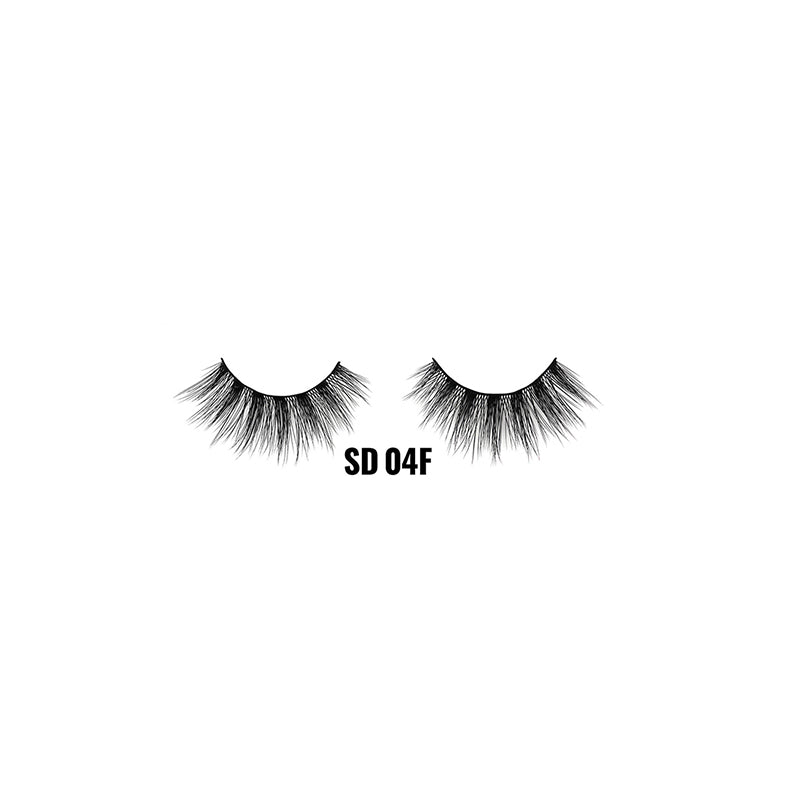 LAFLARE 3D faux mink lashes SD 04F wispy black false eyelashes for dramatic volume
