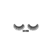 LAFLARE 3D faux mink lashes SD 09B dramatic voluminous black strip lashes on white background