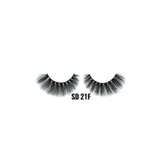 LAFLARE SD 21F 3D faux mink lashes dramatic wispy black strip lashes for full volume and length