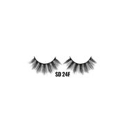 LAFLARE SD 24F 3D faux mink lashes dramatic wispy black band reusable false eyelashes