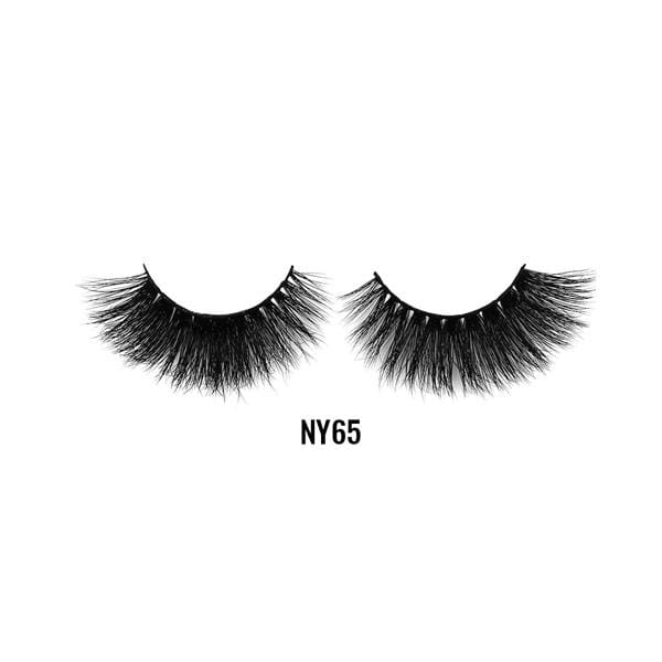 LAFLARE 3D mink lashes NY65 dramatic voluminous false eyelashes for bold makeup looks