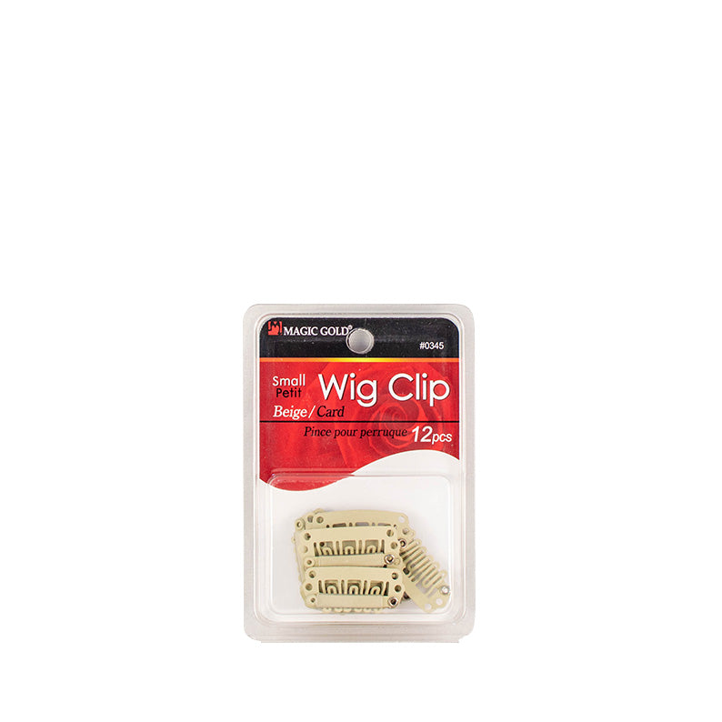 MAGIC BM small beige wig clips pack with 12 pieces for secure wig attachment