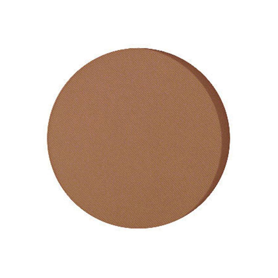 NICKA K mineral pressed powder foundation single round pan in warm medium deep tan shade for makeup