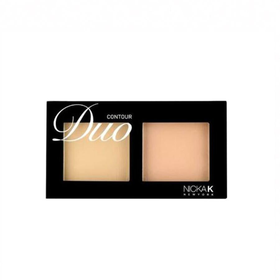 NICKA K duo contour palette with two shades for sculpting and highlighting makeup